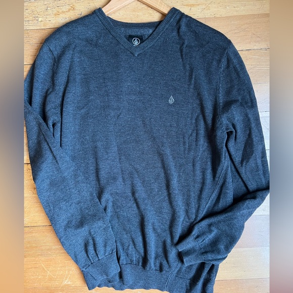 Volcom Dark Gray Pullover Sweater - Picture 1 of 3